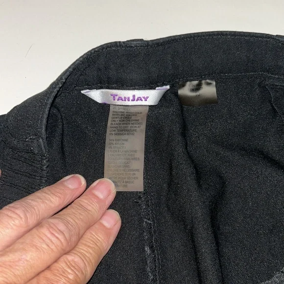 TanJay Black Bermuda Shorts Classic Style - Picture 2 of 6